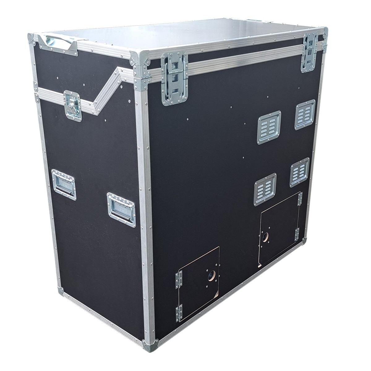 Küchencase mit Spüle und leerer Öffnung für Spülmaschine