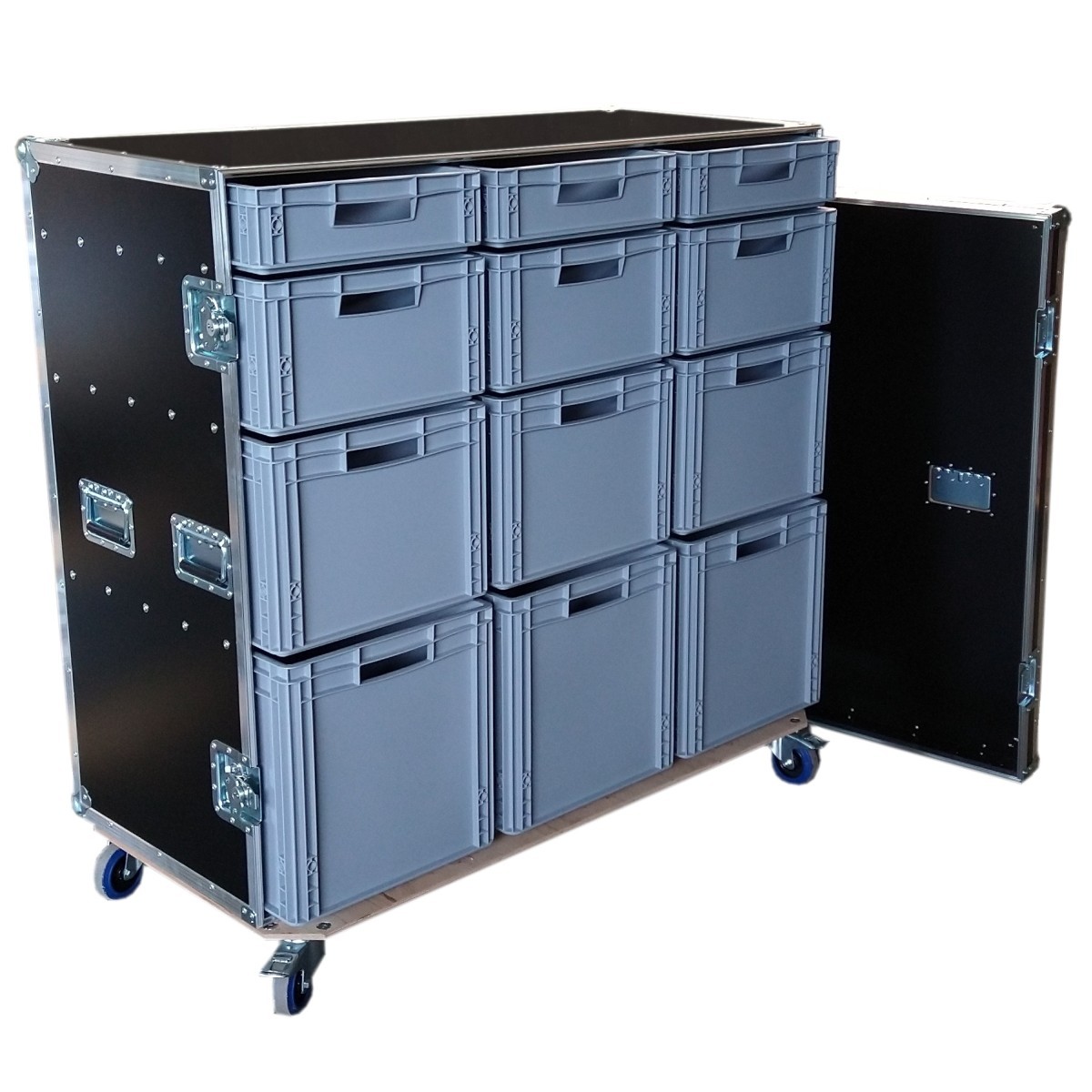 Schrankcase Profi mit 12 Euro-Boxen