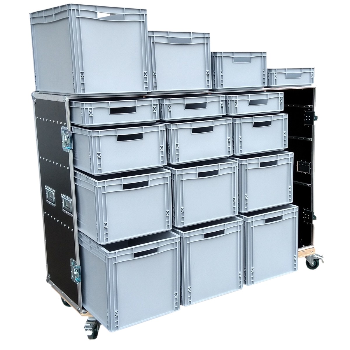 Schrankcase Profi mit 16 Euro-Boxen