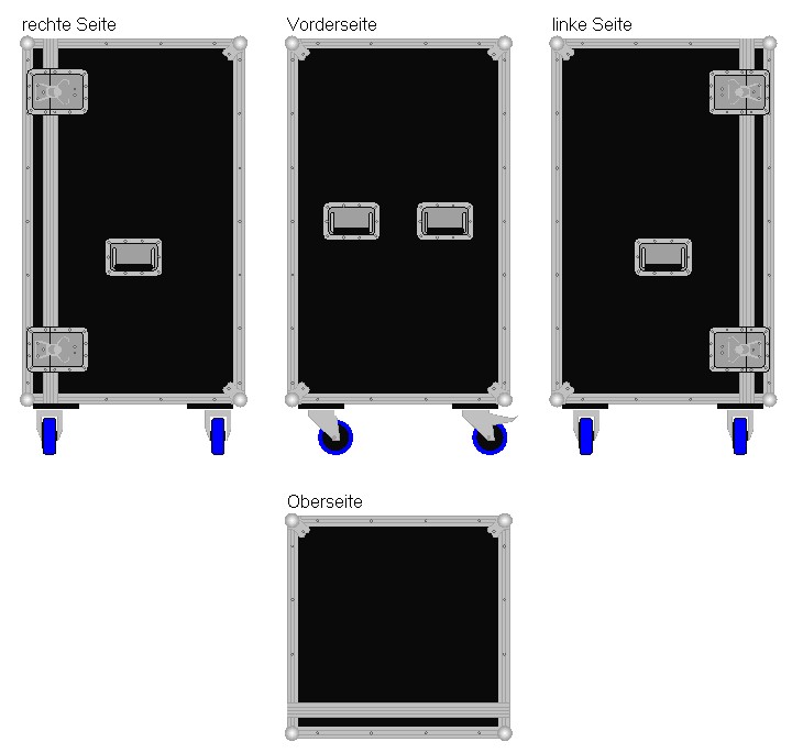 Schrankcase Profi mit Rampe