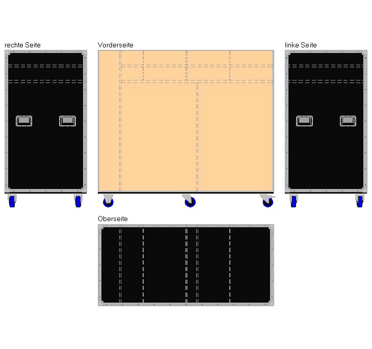 Flightcase für Fahrwerk