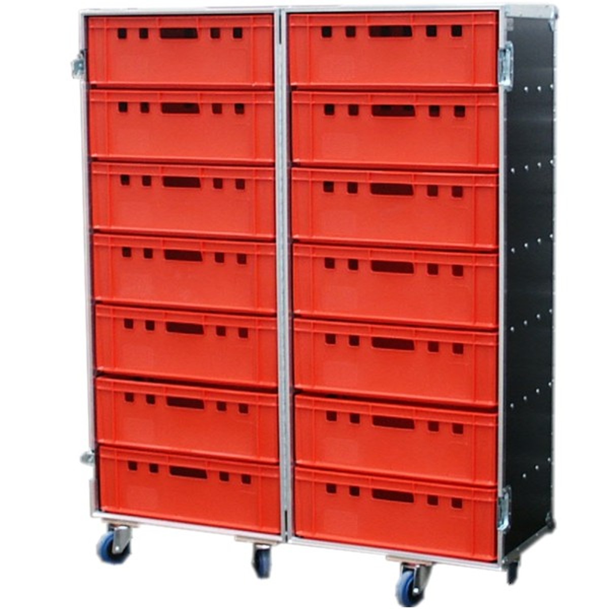Flightcase Profi für 14 Euro-Boxen
