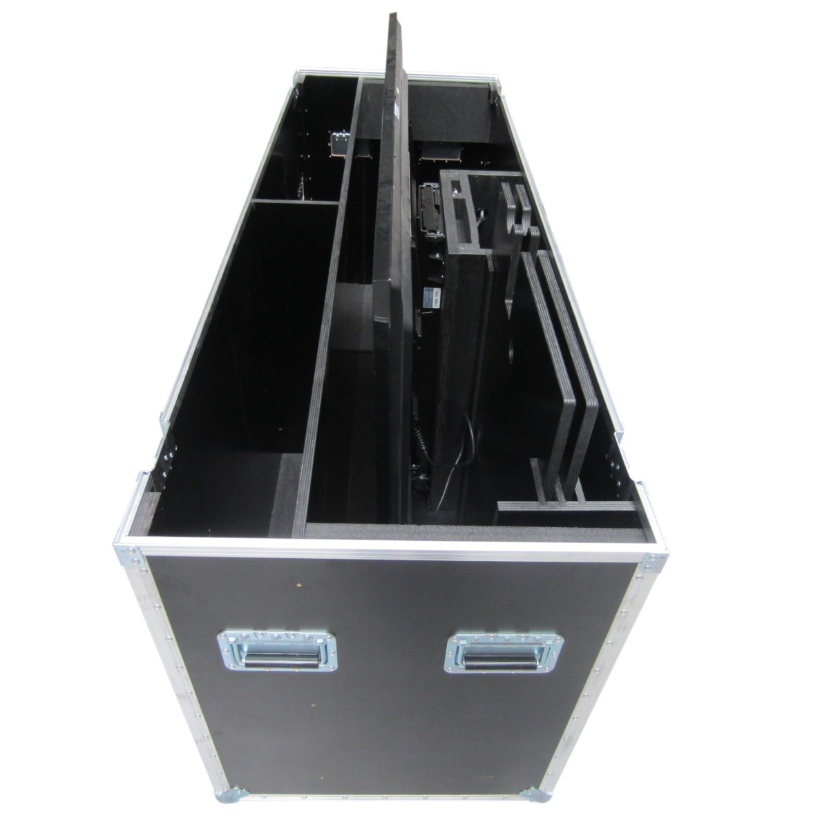 Flightcase mit elektrischem Lift für Displays bis ca. 75'' (ohne Display)