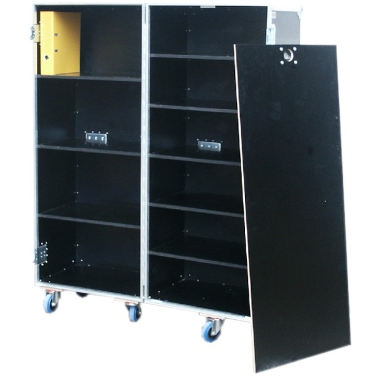 Flightcase Profi mit Fachböden für Ordner