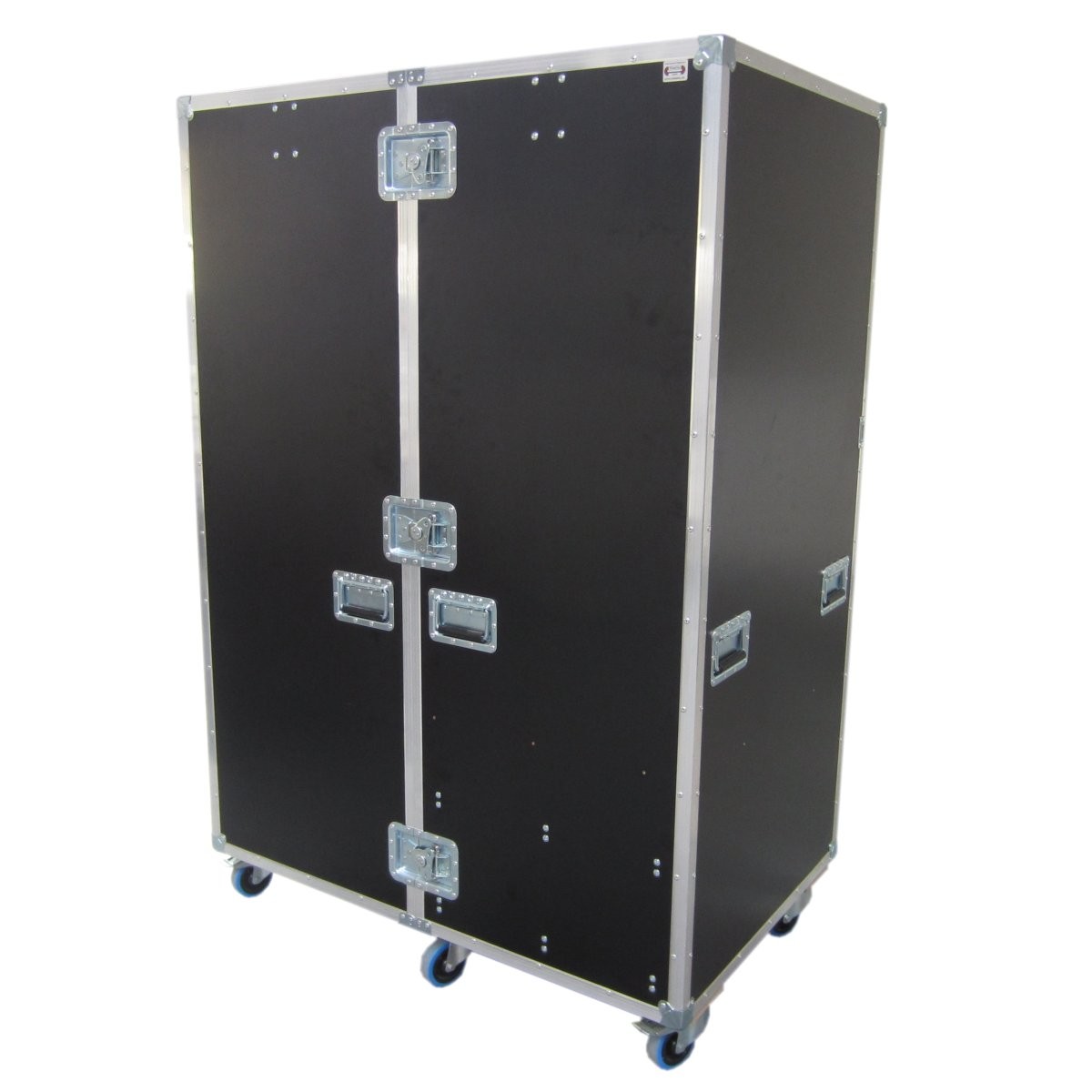 Garderobencase mit Kleiderstangen und Schubladen
