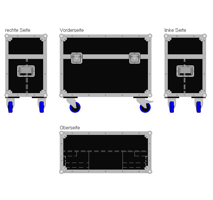 Flightcase für 30'' Display Standard