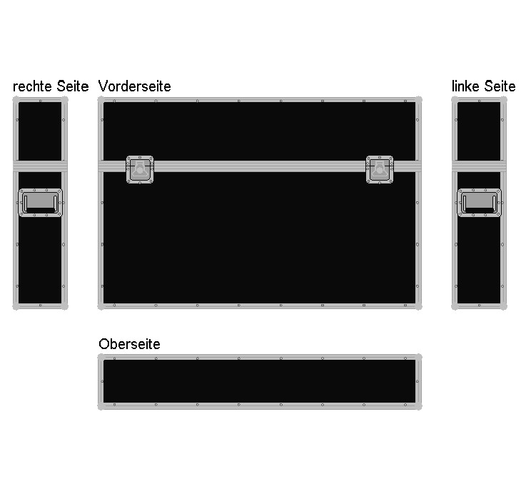 Flightcase für 42'' Plasma Slim