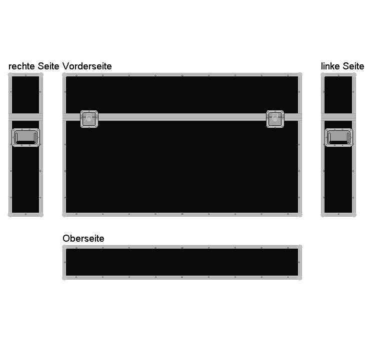 Flightcase für 50'' Plasma Slim