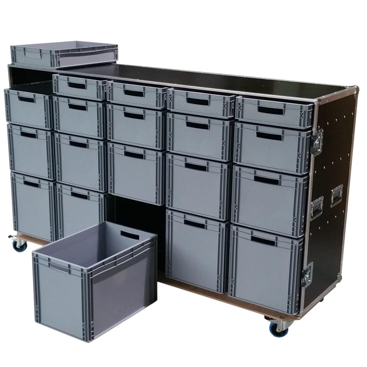 Schrankcase Profi mit 20 Euro-Boxen