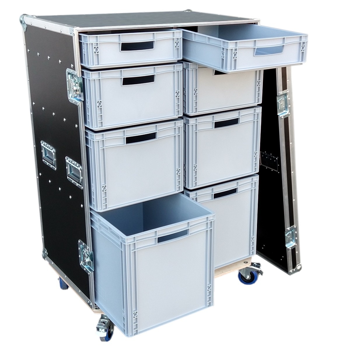 Schrankcase Profi mit 8 Euro-Boxen