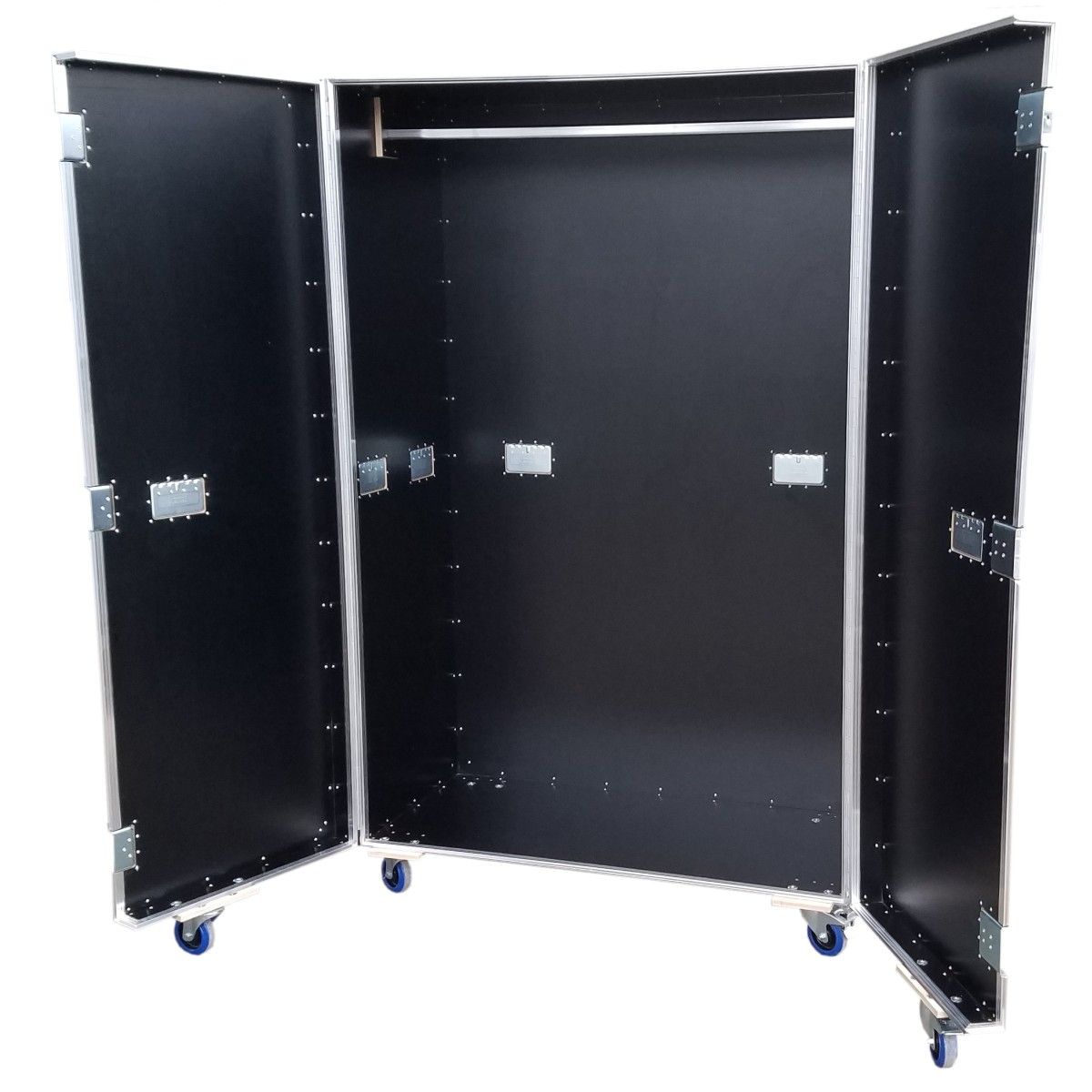 Garderobencase mit Kleiderstange (Flügeltür)